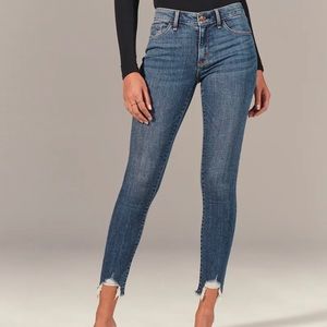 Abercrombie and Fitch Mid Rise Super Skinny Jeans